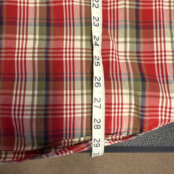 Abercrombie & Fitch Red Plaid Mens Long Sleeve Button-Up Shirt Size XL - Picture 5 of 6